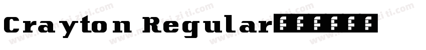 Crayton Regular字体转换